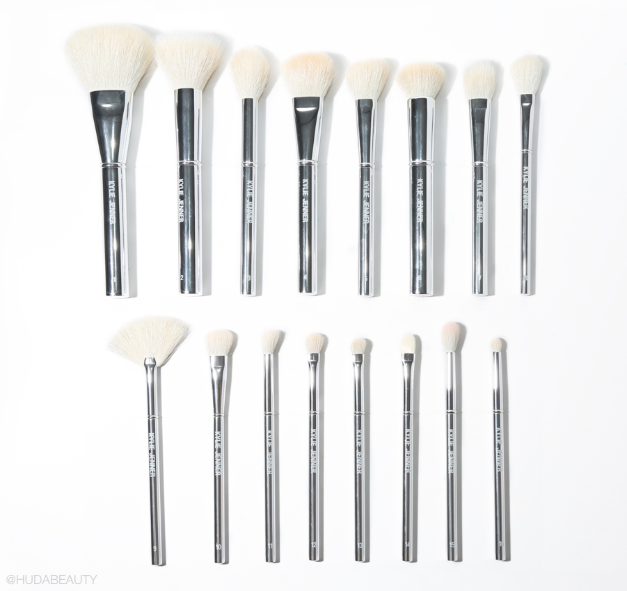 Kylie cosmetics silver brush deals set