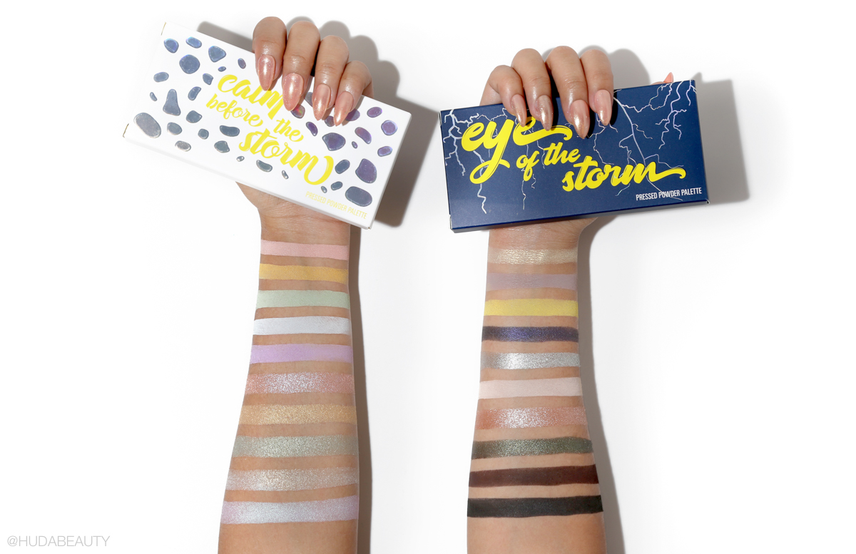 kylie cosmetics weather collection eyeshadow palette swatches