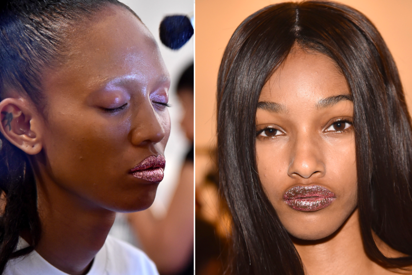 Jeremy Scott foiled lips 