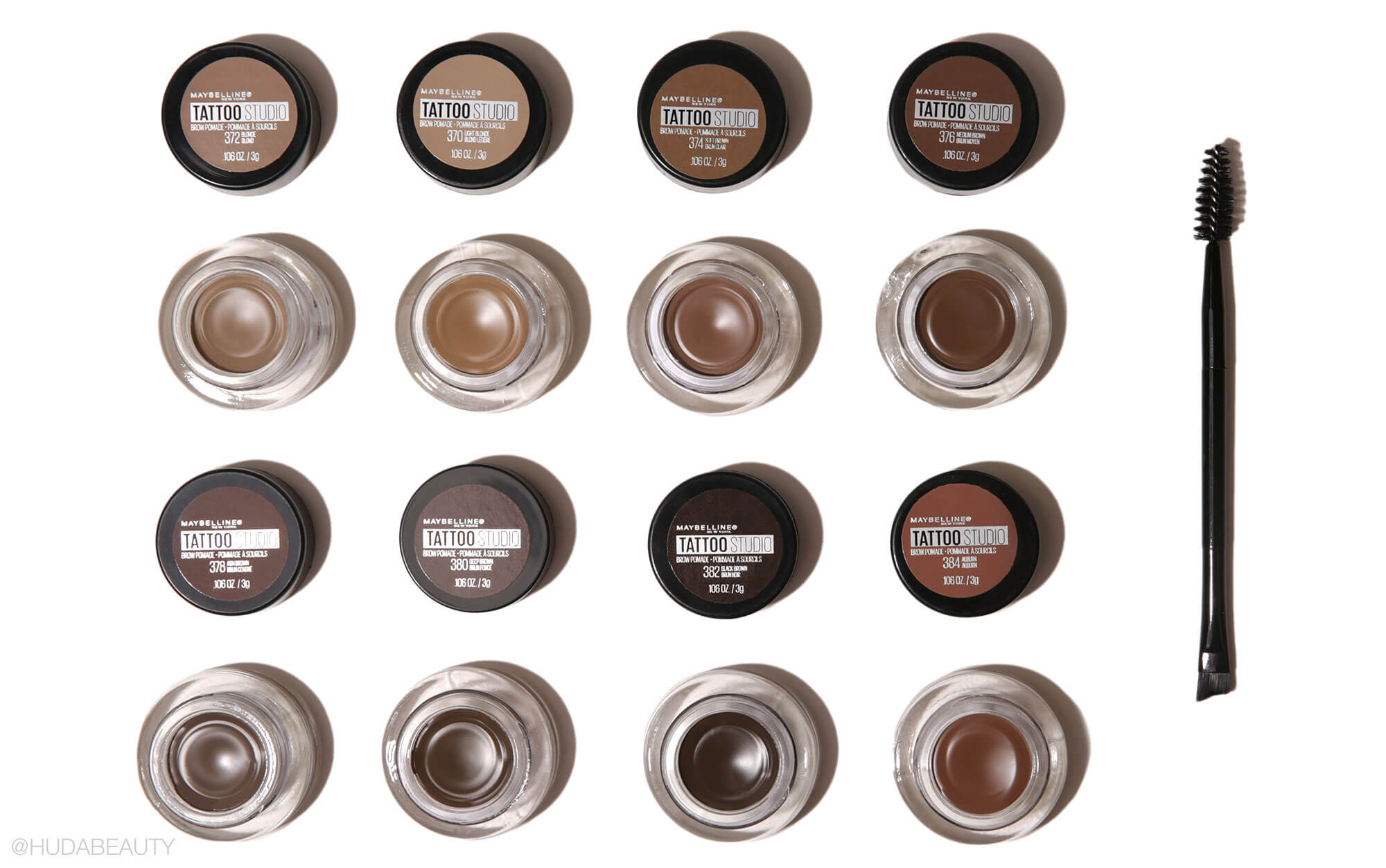 Maybelline New York Brow Pomade свотчи