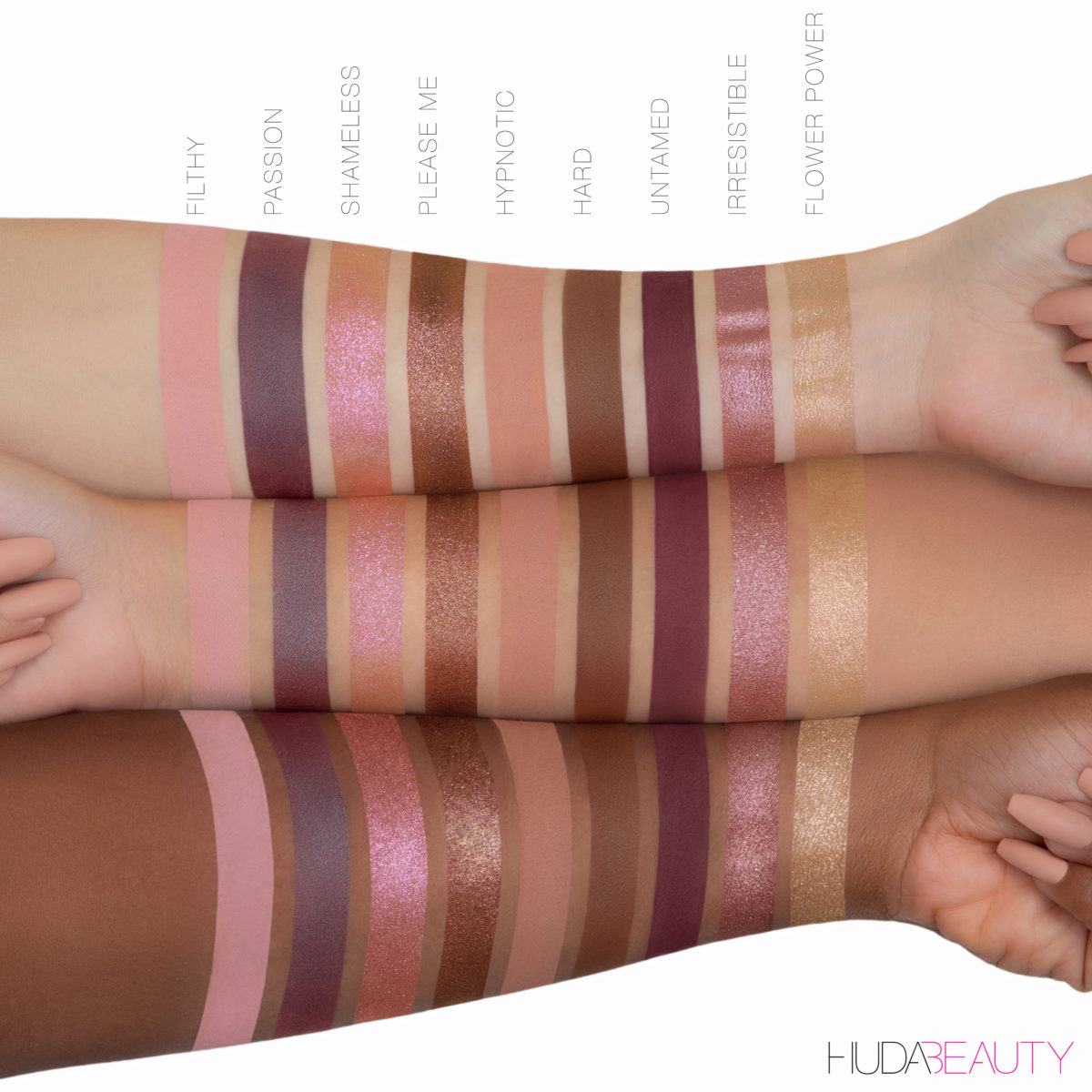 naughty nude eyeshadow swatches