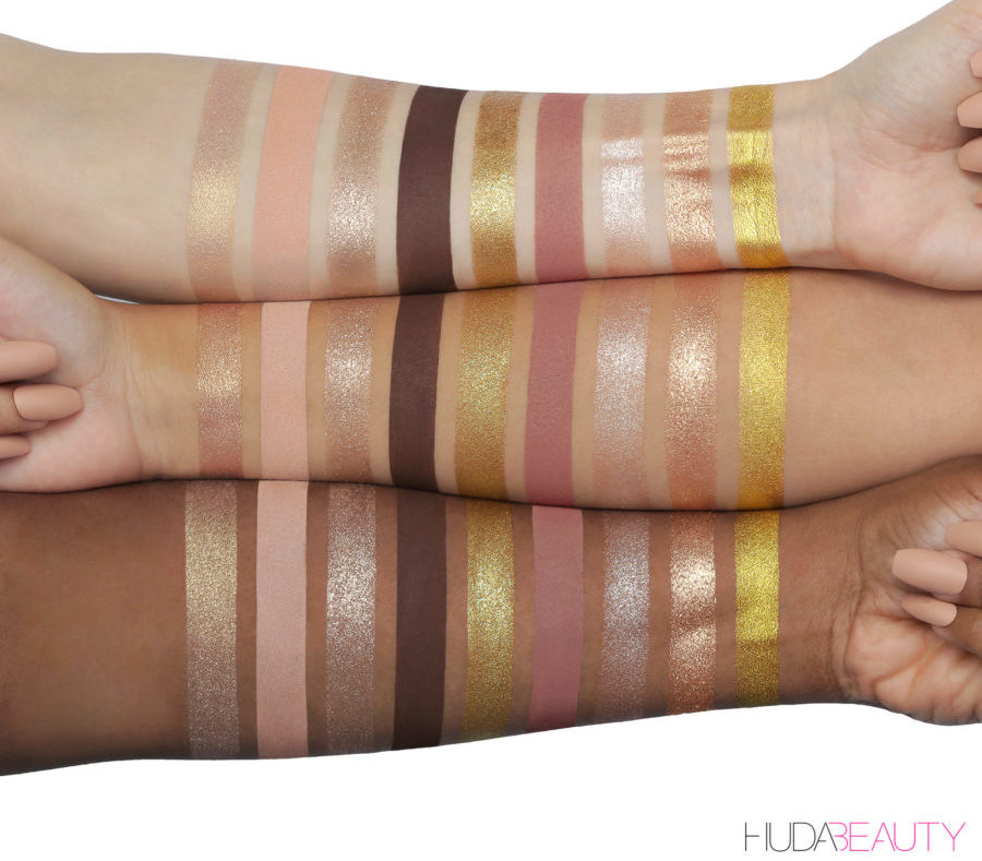 Huda Beauty Gold Obsessions shades